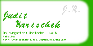 judit marischek business card